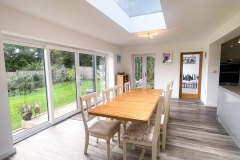 Betulia House, Dining showing seating for 8 and patio doors