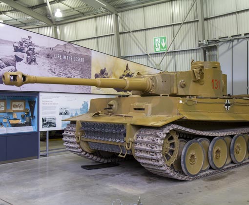 Discover Dorset's Rich History: Museums and Heritage Railways, The photograph is of a Tiger 1 Tank numbered 131 which is on display at the Tank Museum, Bovington. It can be seen running during Tiger Day events at the museum. 